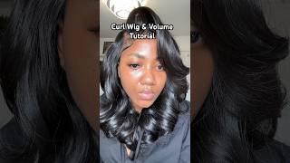 This is how to curl and give your wig a good bounce! #shorts #short #wigs #rawhair