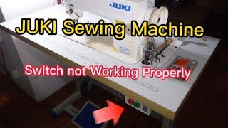 How to fix JUKI Sewing Machine Switch not Working properly.  (Tagalog)