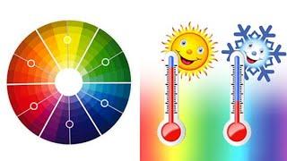 Температура цвета.  Тёплые и холодные оттенки и палитры //  Color temperature