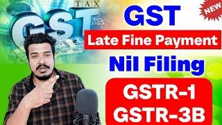 GST Late fine Payment Kaise Kare ! GSTR-3B Return filing process with late fine ! How to file GSTR-2