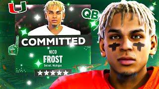 5 Star QB Nico Frost Transfers To Miami Ep.6 College Football 25 Road To Glory