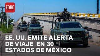 EE. UU. emite alerta para evitar viajar a México, por carretera y de noche - Las Noticias