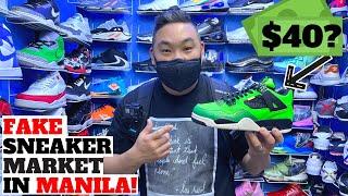 Exploring FAKE SNEAKER MARKET in MANILA!