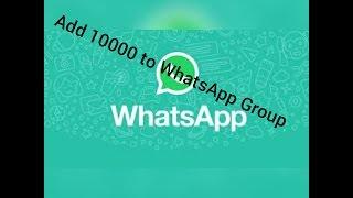 How to add unlimited people to one whatsapp group