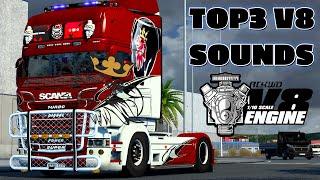 TOP 3 SOUND SCANIA V8 OPEN PIPE MODS ETS2 1.49