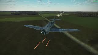 IL2 Sturmovik - Slow motion : 109 shot down by P47