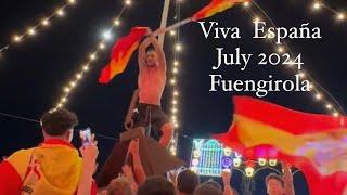 Viva España, Ecstatic Spain fans celebrated in Fuengirola,July14,2024