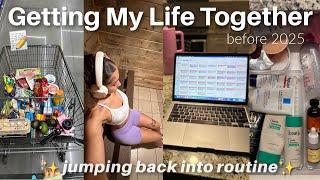 Getting My Life Together (for Vlogmas & 2025) | Reset Routine, Healthy Habits & Content Planning 