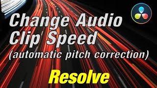 Davinci Resolve Change Audio Speed