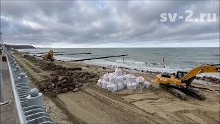 Обзор пляжа в курортном Светлогорске в феврале 2023г | The beach in Svetlogorsk in February 2023