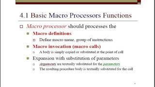 System Programming - Macros and Macro Processor
