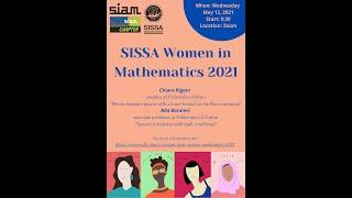 SISSA Women in Mathematics 2021 - Dr. Rigoni and Prof. Boralevi -