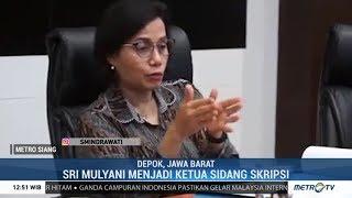 Menkeu Sri Mulyani Uji Sidang Skripsi Mahasiswa FEB UI