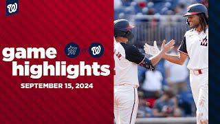 Marlins vs. Nationals Game Highlights (9/15/24) | MLB Highlights