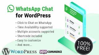 How to add whatsapp to your wordpress and WooCommerce website for free|Fast and Easy method