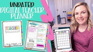 Digital Teacher Planner | Editable | iPad, tablet, Google | UNDATED | PORTRAIT | FLIPTHROUGH