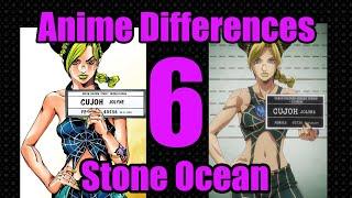 JoJo Anime & Manga Differences Part 6 - Stone Ocean (1-12)