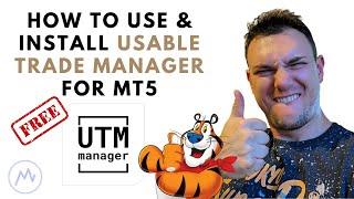 How to use the BEST FREE UTM Trade Manager - Level Up your ENTRIES - Forex Trading MT5