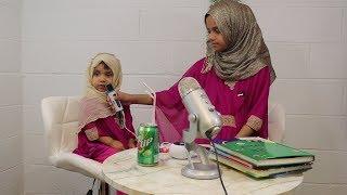 Better quality video: Maryam is reviewing few Surah with her baby sister Fatima [2 yrs]