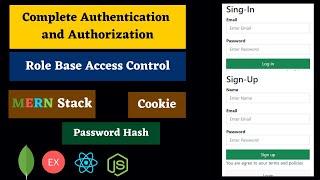 Complete MERN Stack Authentication and Authorization with Login and Registration Pages
