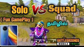 Battle Grounds Mobile India Solo Vs Squad GamePlay ! | Bgmi Fun GamePlay Tamil ! | George Gaming |