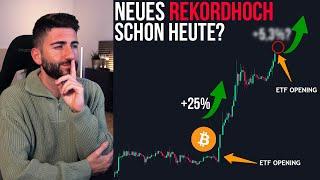 BITCOIN ETF COUNTDOWN: Steht ein neues $-ATH kurz bevor? Krypto Live