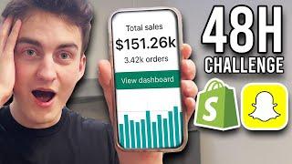 48H Shopify Dropshipping Challenge With Snapchat Ads