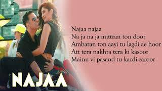 Najaa Sooryavanshi Lyrics Song | Akshay Kumar Katrina Kaif | Tanishk Bagchi | Lyrics Play