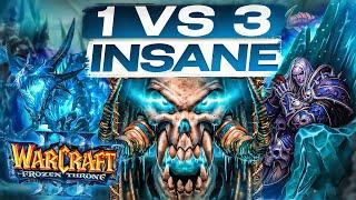 Warcraft III, 1 против 3 Сильных ИИ [Нежить]