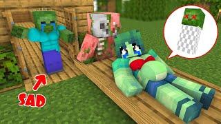 Monster School : Girl Zombie and Boy Zombie Poor Family - Sad Story - Minecraft Animation