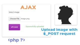 Upload Image with AJAX without reloading page with  PHP post request HINDI