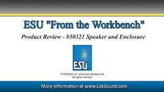 ESU #50321 Speaker and Enclosure