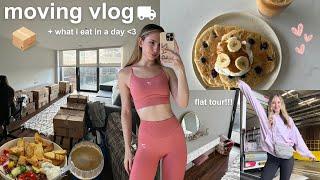 moving vlog, new apartment tour and what I eat in a day