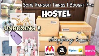 HOSTEL ESSENTIALS UNBOXING  Big shoppin' haul ️ #unboxing#shopping#hostel#essentials