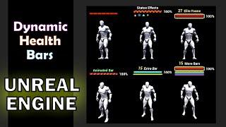 UE4 / UE5 - Dynamic Health Bars (showcase)