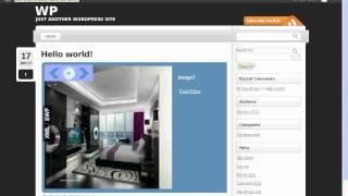 WordPress Image News Slider Installation Video