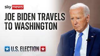 Joe Biden departs Delaware ahead of White House speech