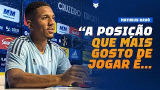 "Não importa onde, só quero fazer gols!" | MATHEUS DAVÓ, ATACANTE DO CRUZEIRO | ENTREVISTA