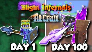 100 Days RLCraft Minecraft Challenge: All Mobs Blight and Infernal!