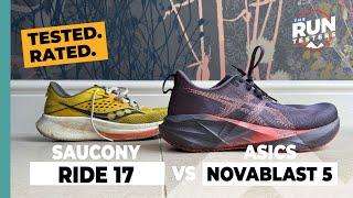 ASICS Novablast 5 vs Saucony Ride 17: We reveal our best cushioned daily trainer