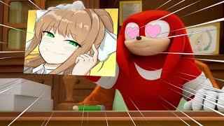 Knuckles judges Doki Doki Litterature Club Waifus