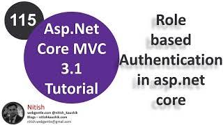 (#115) Roles in asp.net core | Create roles and manage roles using RoleManager & UserManager