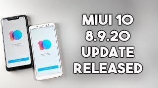 MIUI 10 8.9.20 update for Redmi Note 5 PRO, POCO F1 and Other Mi Phones