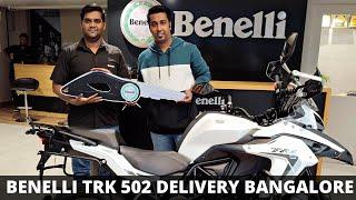 BENELLI TRK 502 DELIVERY IN BANGALORE 2022 II PRICE MILEAGE SPECS TEST DRIVE & COMPELETE BIKE TOUR