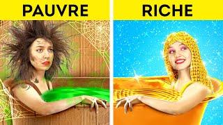 ÉTUDIANT RICHE vs ÉTUDIANT FAUCHÉ || Situations scolaires géniales par 123 GO!