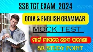 SSB TGT EXAM 2024// ODIA ENGLISH GRAMMAR PRACTICE SET// SR STUDY POINT