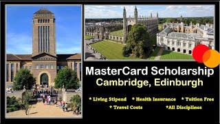 How to apply for MasterCard Scholarship at Edinburgh and Cambridge I Fully Funded MSc for Africans