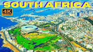 4K HD Flying around beautiful south Africa, attractive landscape, lovely, city centers,