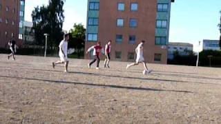 Playing football at vaxjo university