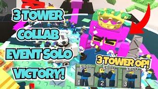 Solo Collab Event with 3 Towers in Doomspire Defense | ROBLOX